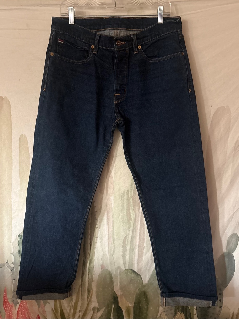 WIES MADE Jack Jeans Mens JACK Raw Selvedge Made in USA Button Fly 🌵 33x32